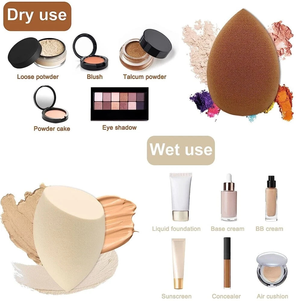 20PCS Multi-Colored Makeup Blender Sponges for Liquid, Cream & Powder Foundation