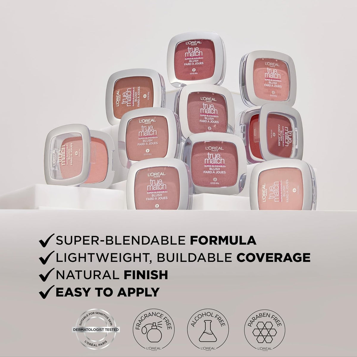 Powder Blush Natural Finish Baby Blossom C1-2 0.21 Oz