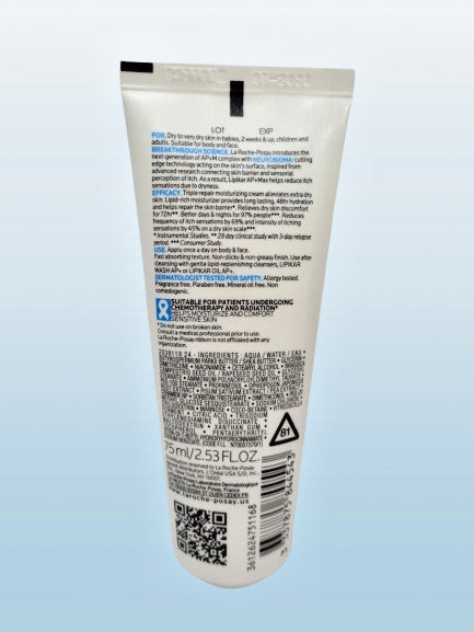 Lipikar AP+Max Triple Repair Moisturizing Cream 2.53 oz – 2-Pack