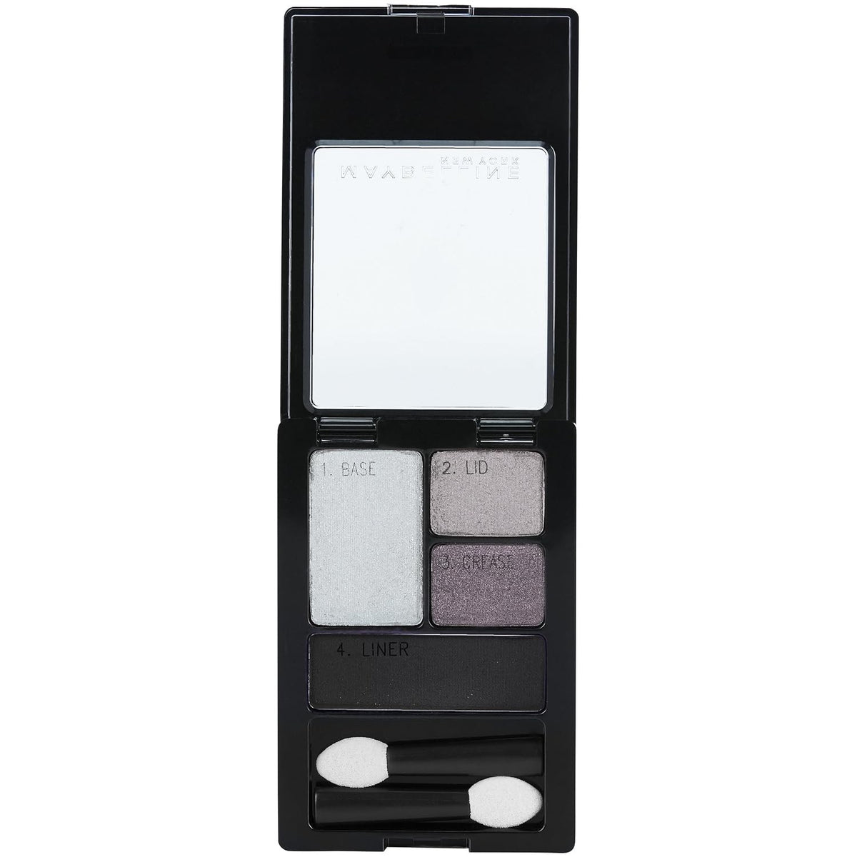 3 Pack Charcoal Eyeshadow Quads - Long-Lasting, Blendable Makeup
