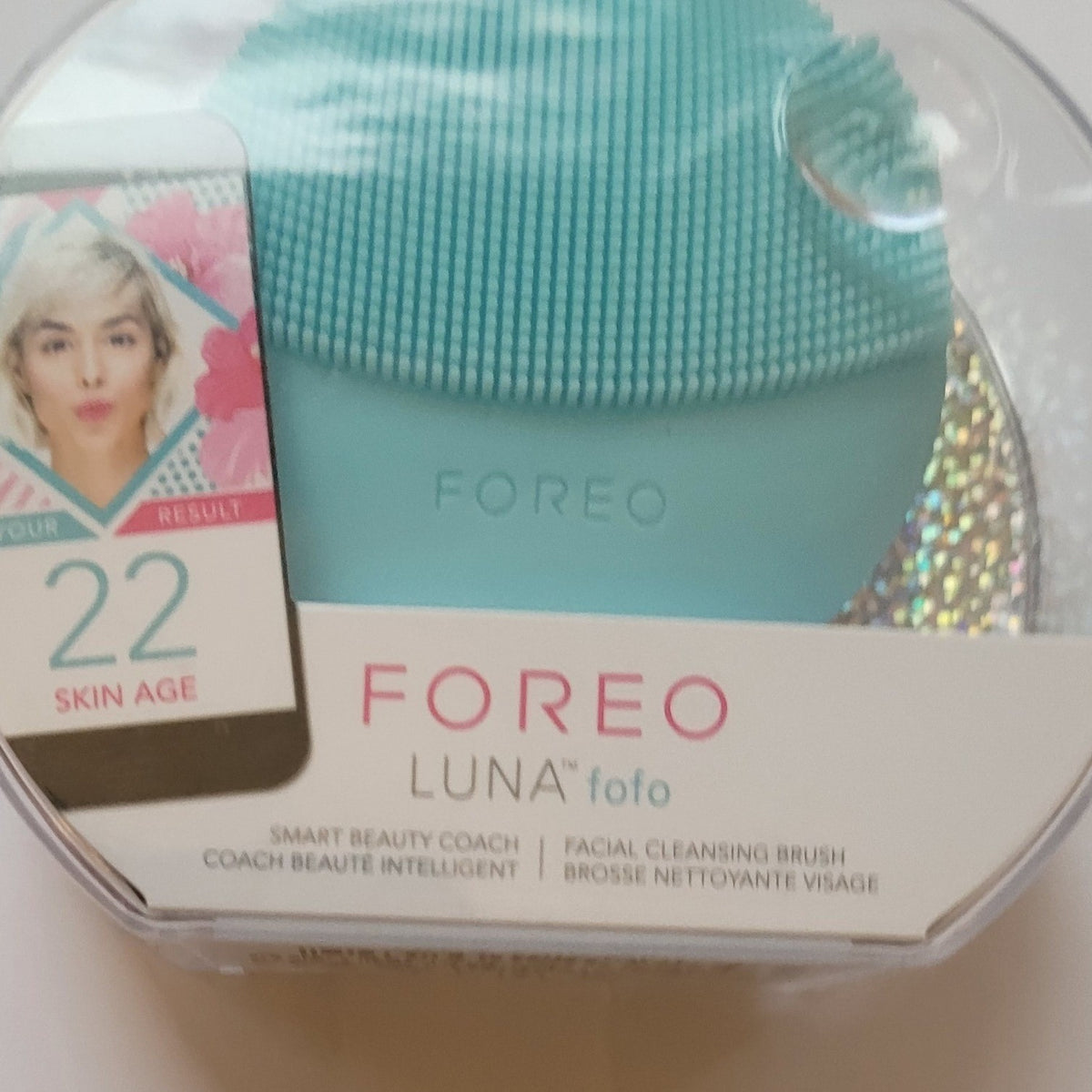 Foreo Luna Fofo Facial Cleansing Brush - Smart Skin Analyzer, Waterproof, Mint