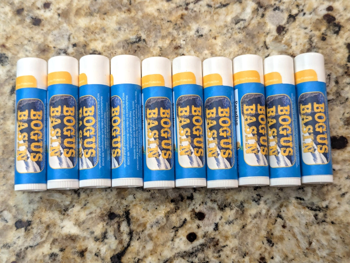 Natural Lip Balm Pack - Paradise Flavor, 0.15 oz, 10 Count