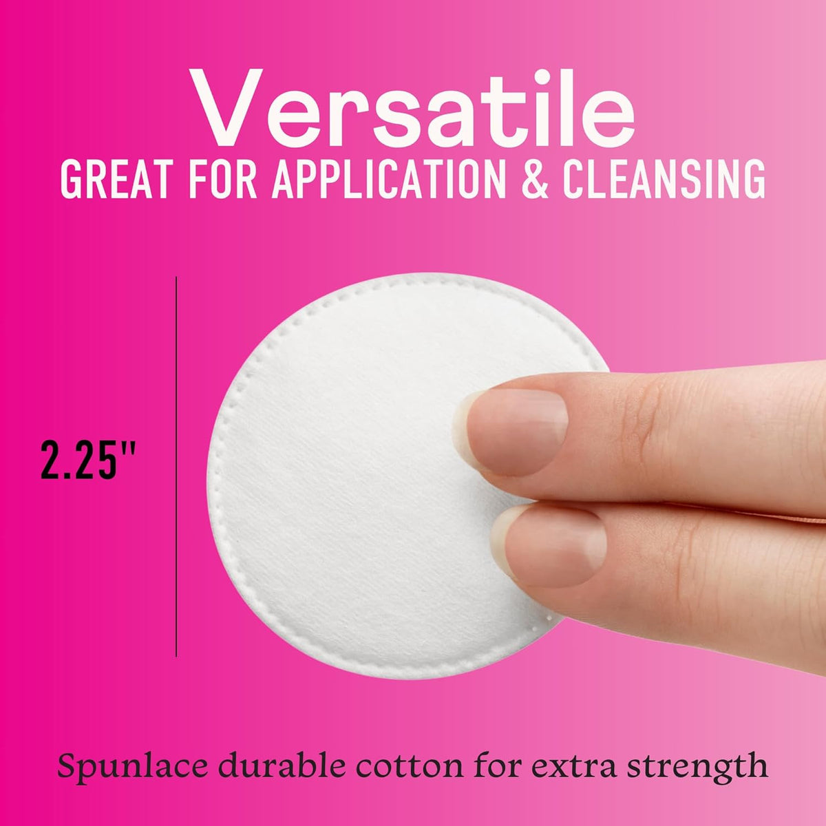 Cotton Rounds for Makeup Removal & Skincare - 100% Chlorine Free, Hypoallergenic, Pack of 300