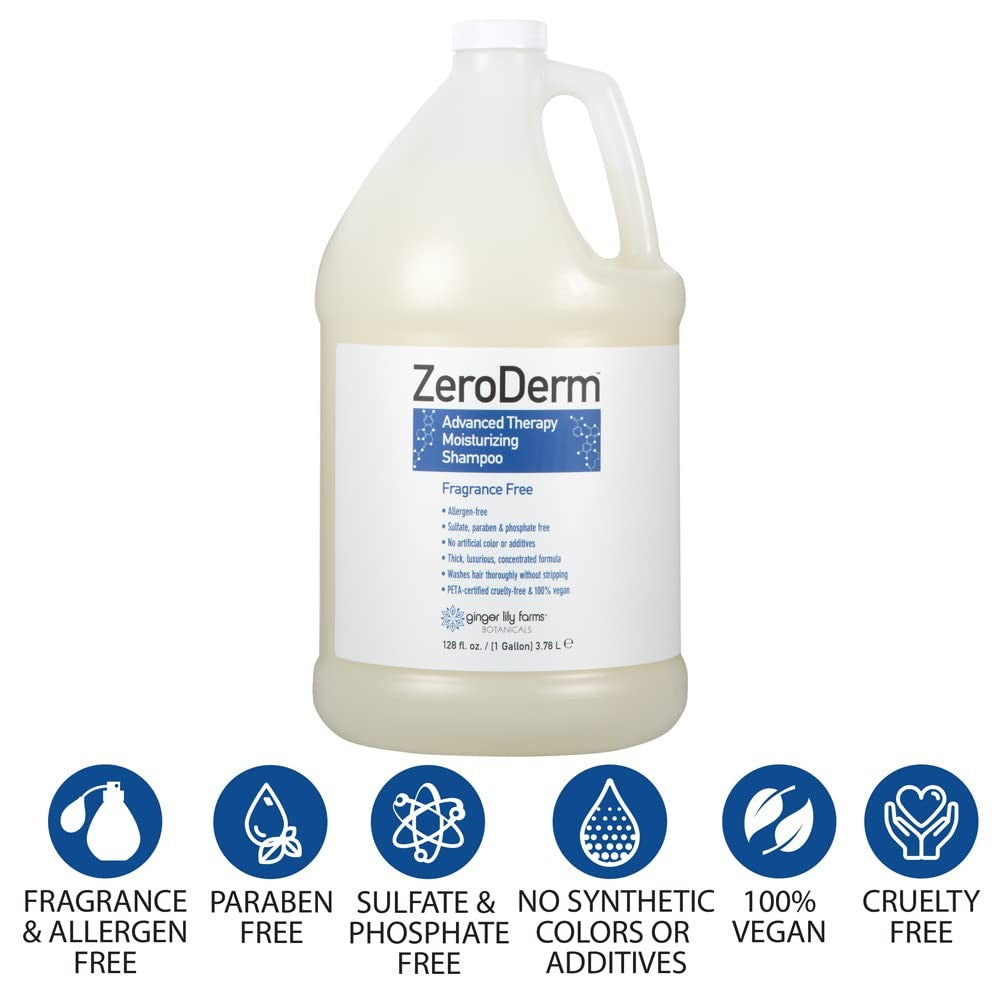Fragrance-Free Hair Shampoo 128oz - Gentle, Moisturizing, All Hair Types