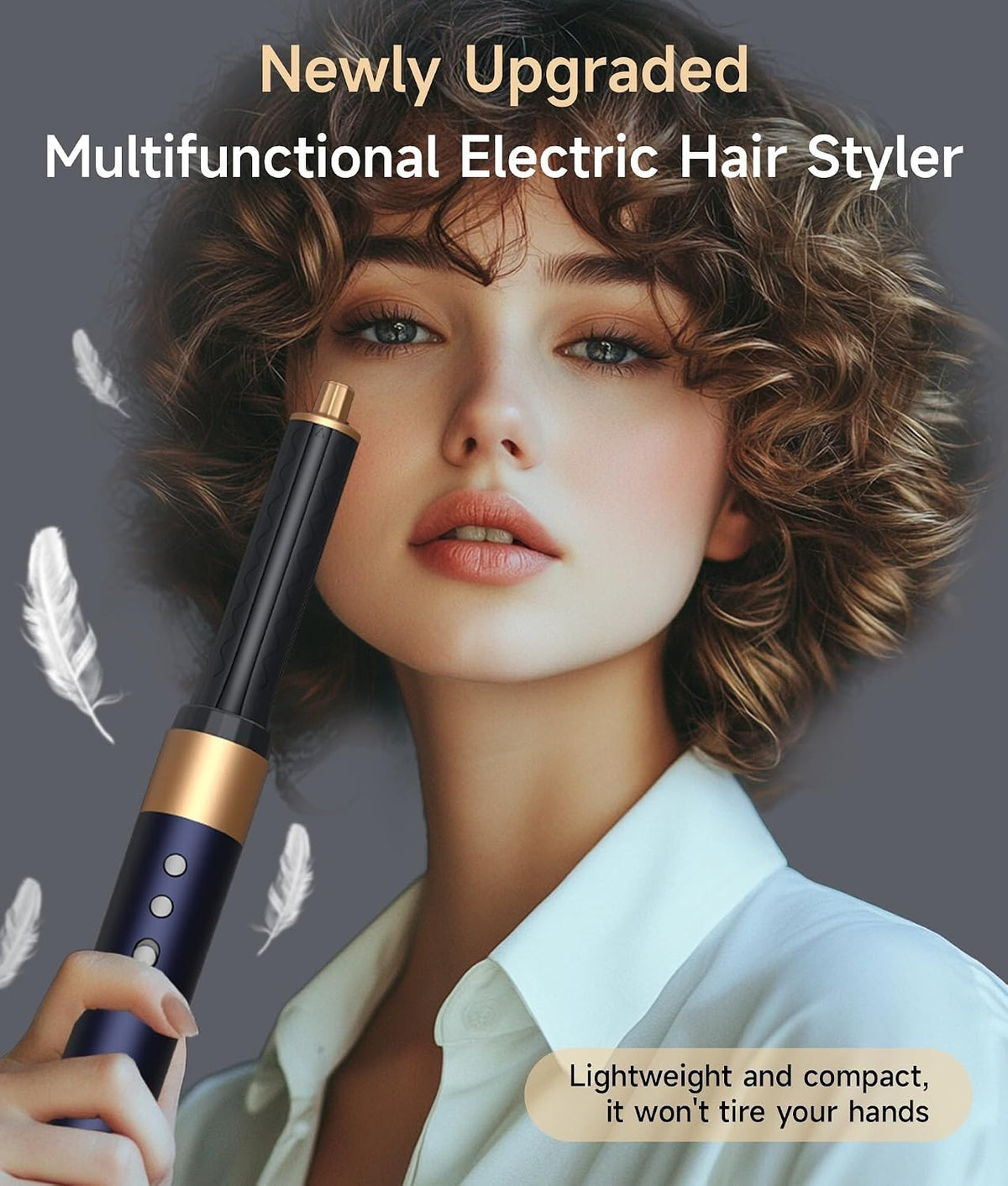 Leohaya All-in-1 Ionic High Speed Dryer Brush & Auto-Wrap Curlers