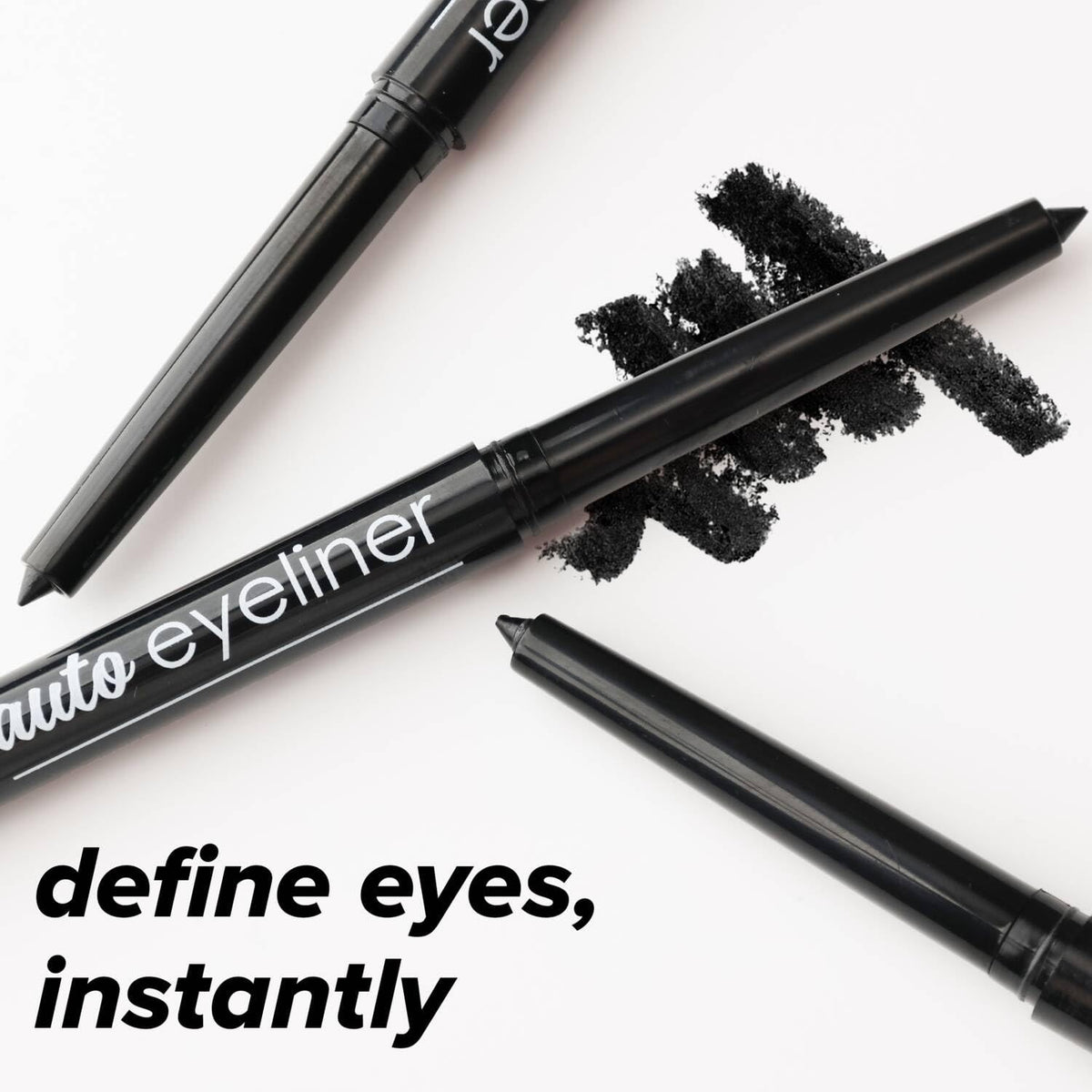 Auto Eyeliner Pencil - Smudge-Proof Black Eyeliner for Precise Eye Definition