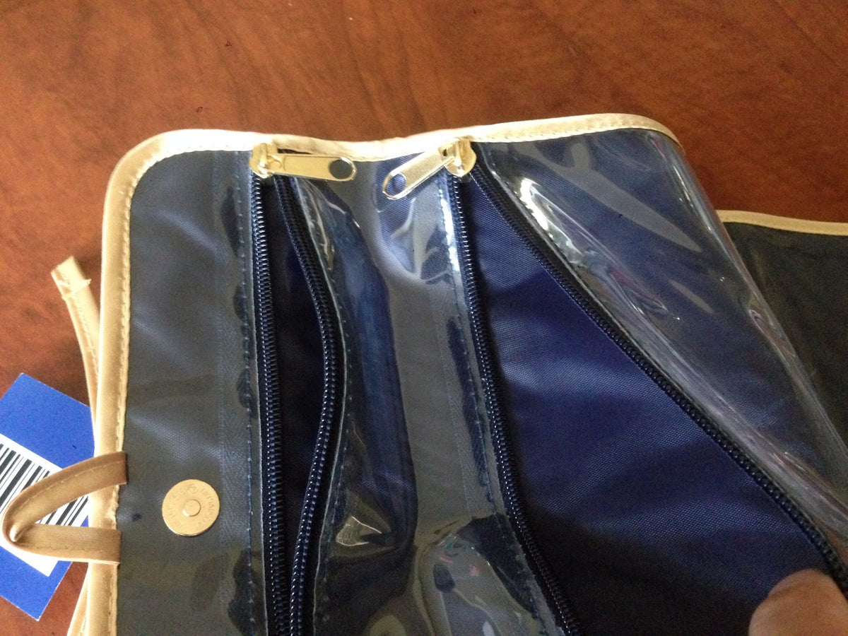 Gold Travel Cosmetic Toiletry Bag Clutch - L’OCCITANE