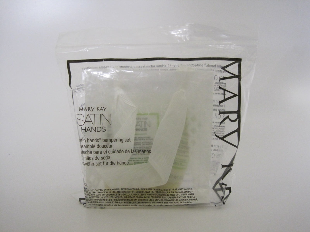 Mary Kay Satin Hands Pampering Set White Tea Citrus Mini Gift Bag