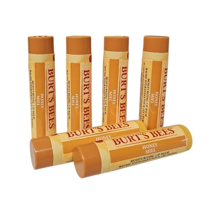 Moisturizing Lip Balm Set - Honey Miel 6 Pack with 4 Tubes