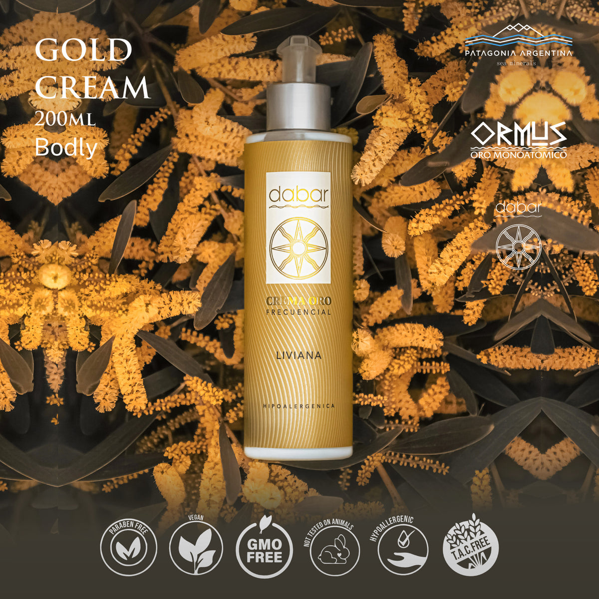 ORMUS Gold Cellular Stress Relief Cream 6.7oz with Ancient Alchemy Secrets