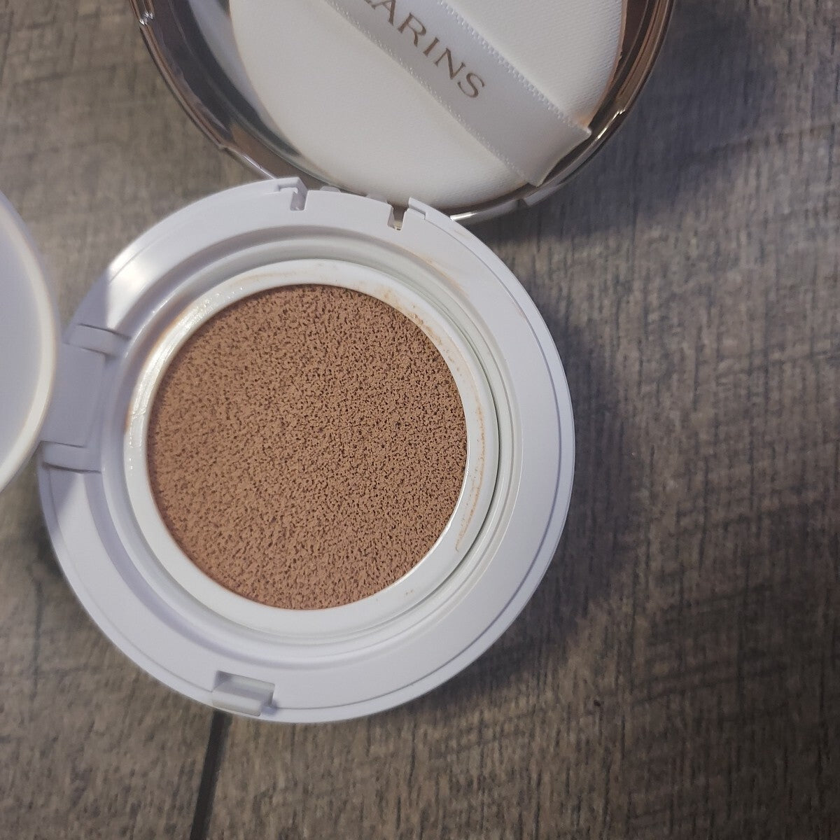 Clarins Everlasting Cushion Foundation SPF 50 Long Wear Hydrating Face Makeup 110 Honey - Set of 2