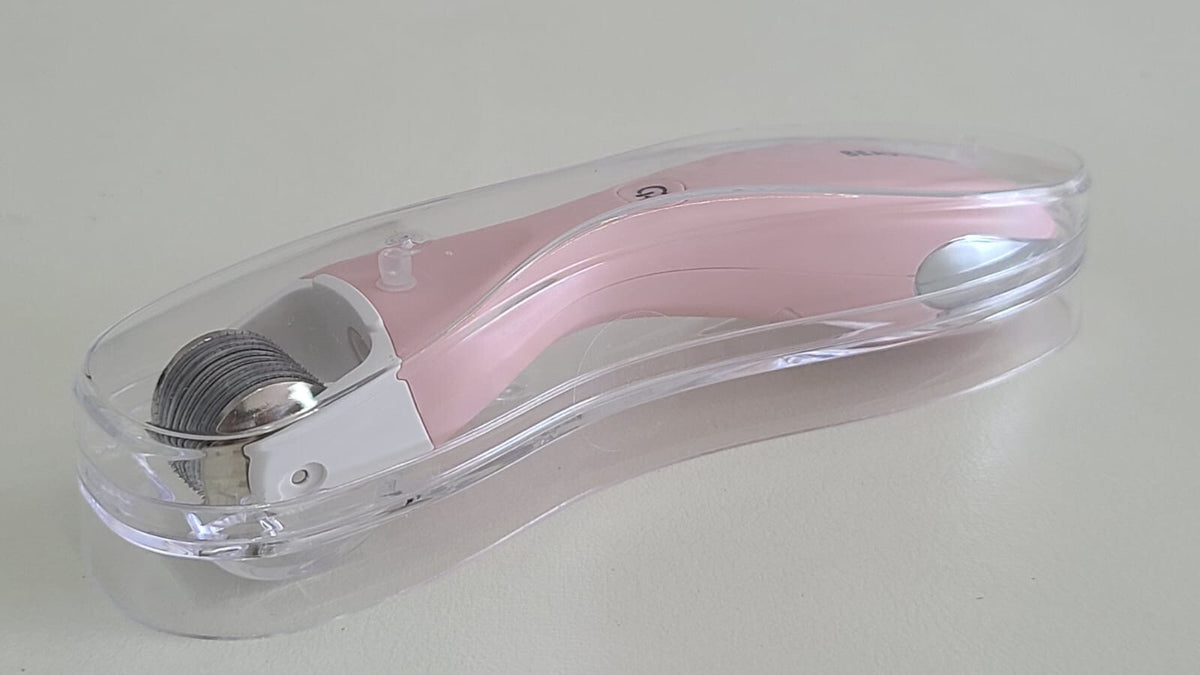 Microneedling Tool Set with Skincare Pads and Sanitizer - Pink Limited Edition