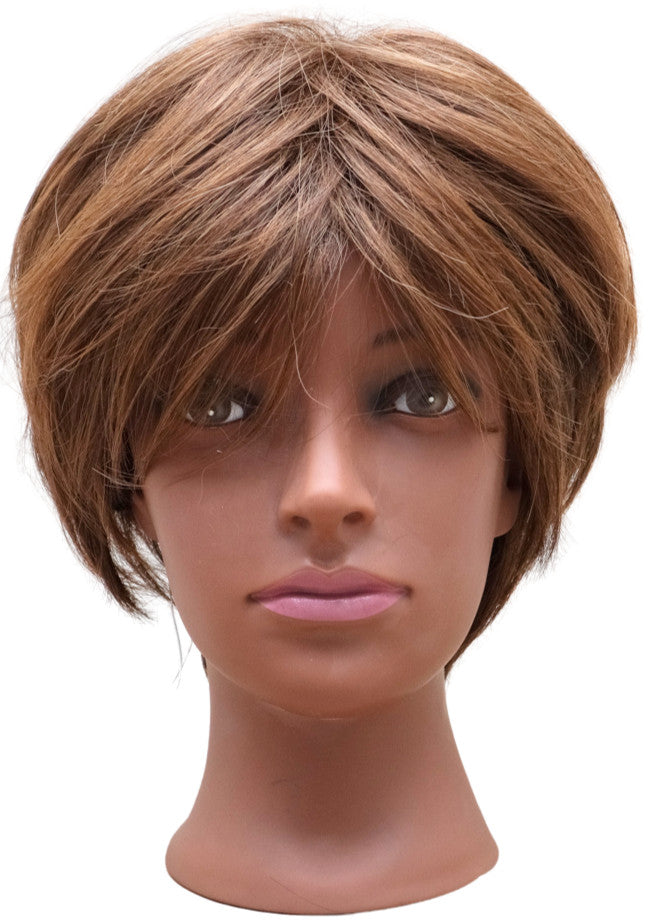 Medium Red Rooted Feathered Pixie Wig for Women - Stylish & Soft