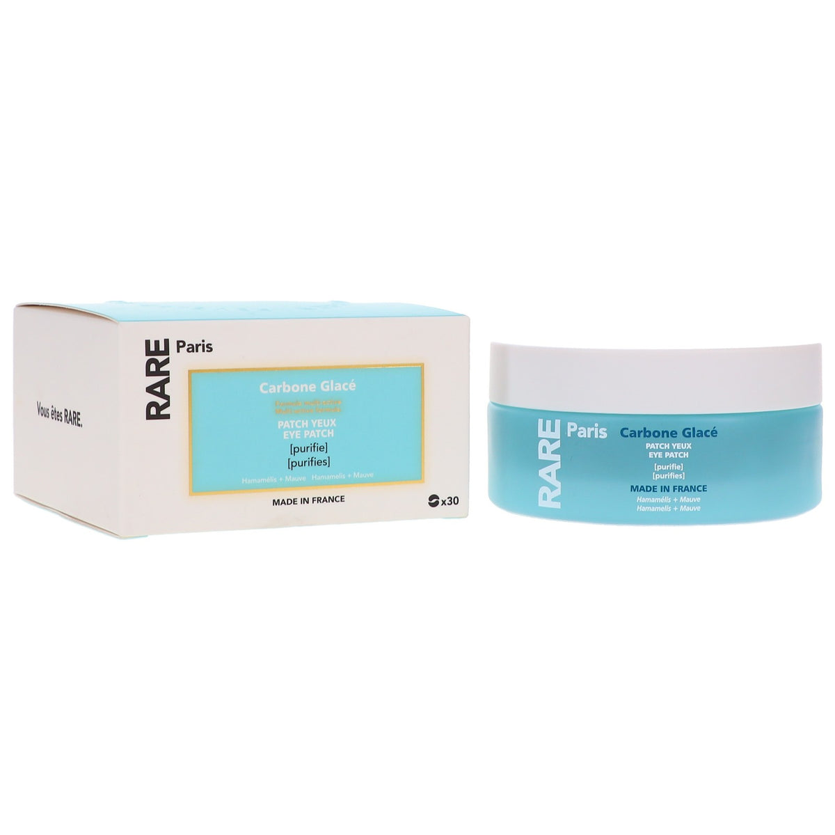 Rare Paris Carbone Glacé Eye Patches - Brighten and Depuff Under-Eyes, 30 Count