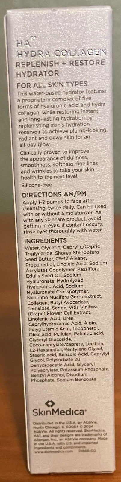 SkinMedica HA5 Hydra Collagen Replenish + Restore Hydrator 8.8ml