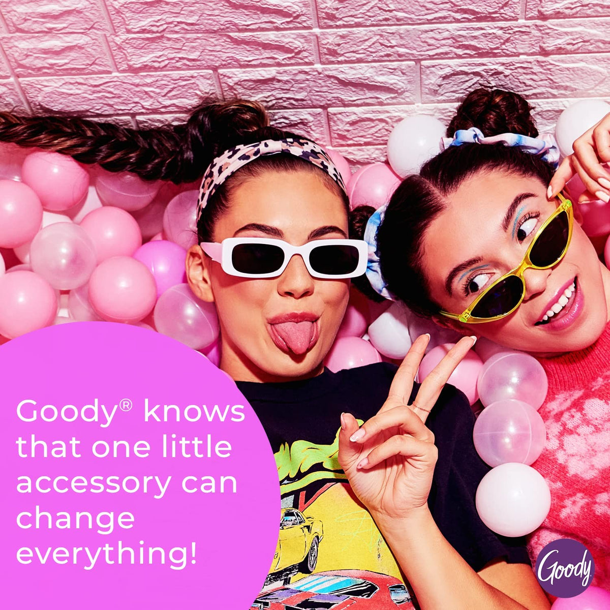Goody Ouchless Forever Polyband Hair Ties, 150 Ct, Clear, Elastic