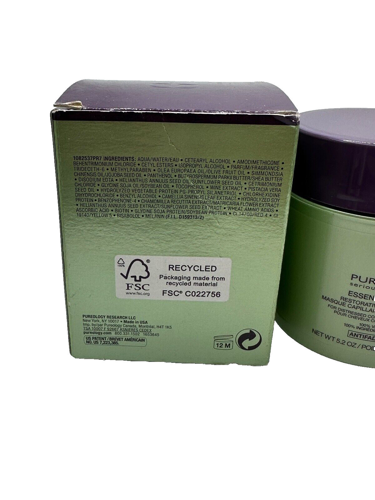 Pureology Essential Repair Restorative Hair Masque 5.2 Oz - Hair Treatment