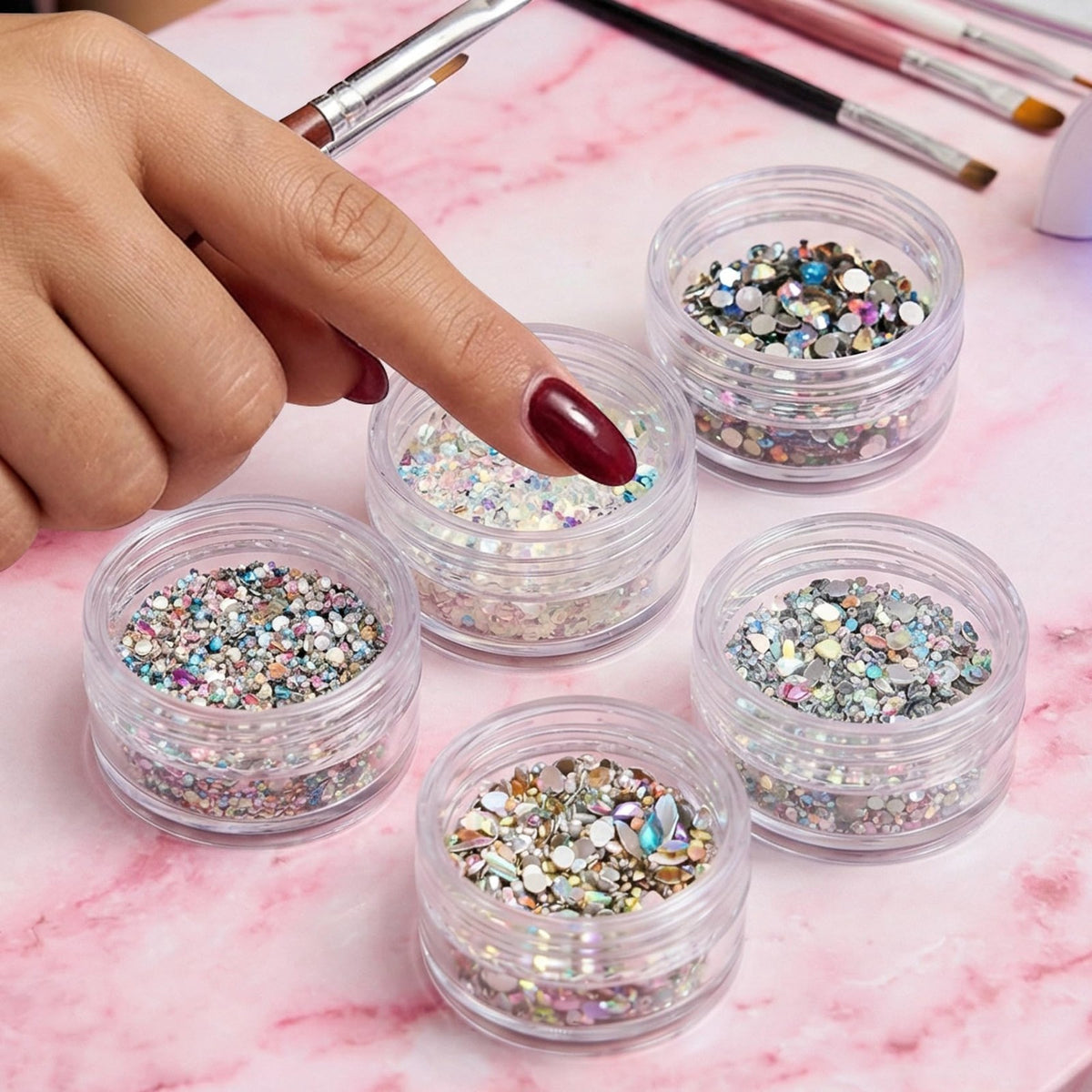 20 Pack 5g Clear Plastic Lip Balm Containers with Sealing Lids for Cosmetics and Makeup