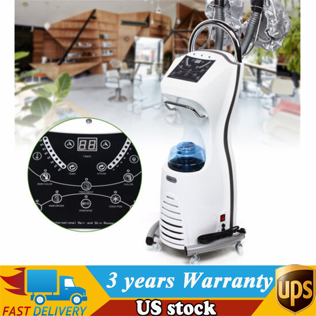 Professional Hair Steamer Nano Anion Oil Treatment Machine 700W