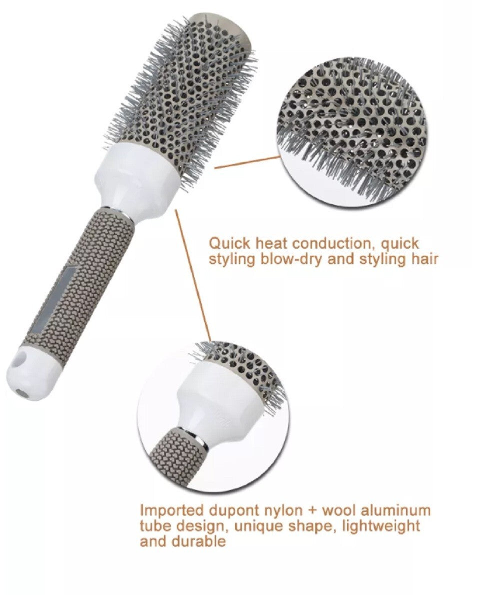 Ionic Ceramic Round Hair Brush for Blow Drying and Styling