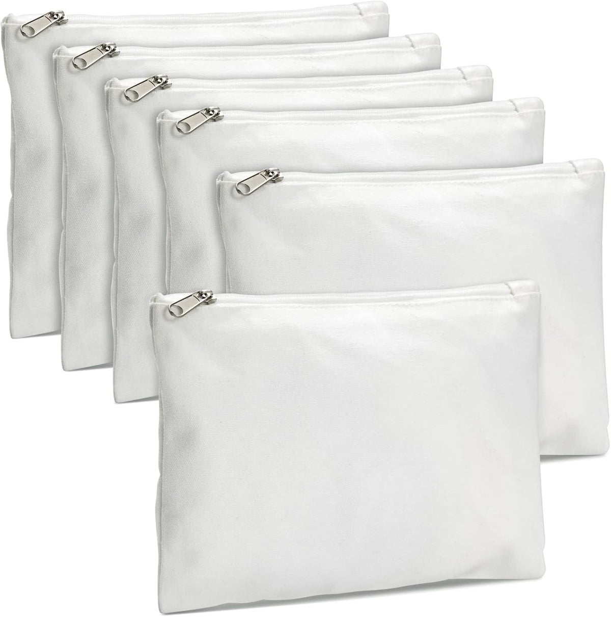 Canvas Makeup Bag Set - DIY Pouches for Personalization & Travel