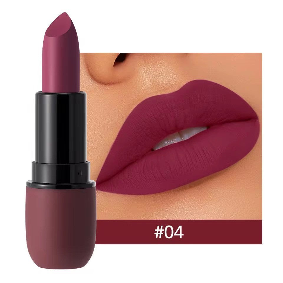 6-Color Matte Lipstick Set - Waterproof, Long-Lasting Velvet Lip Colors