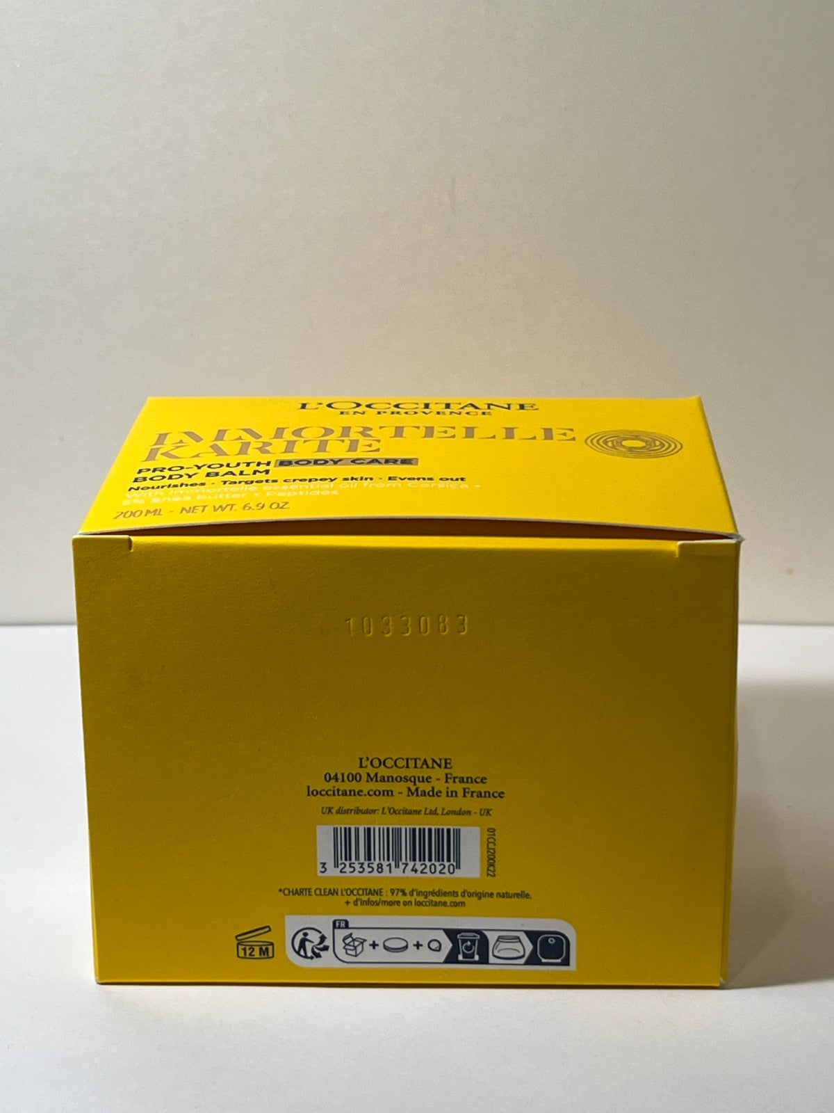 L'Occitane Immortelle Karite Pro Youth Body Care Balm ~ 200mL / 6.9
