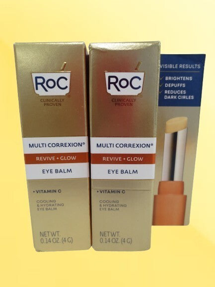 Revive and Glow Eye Balm Duo - Moisturizing Eye Care for Dark Circles & Puffiness