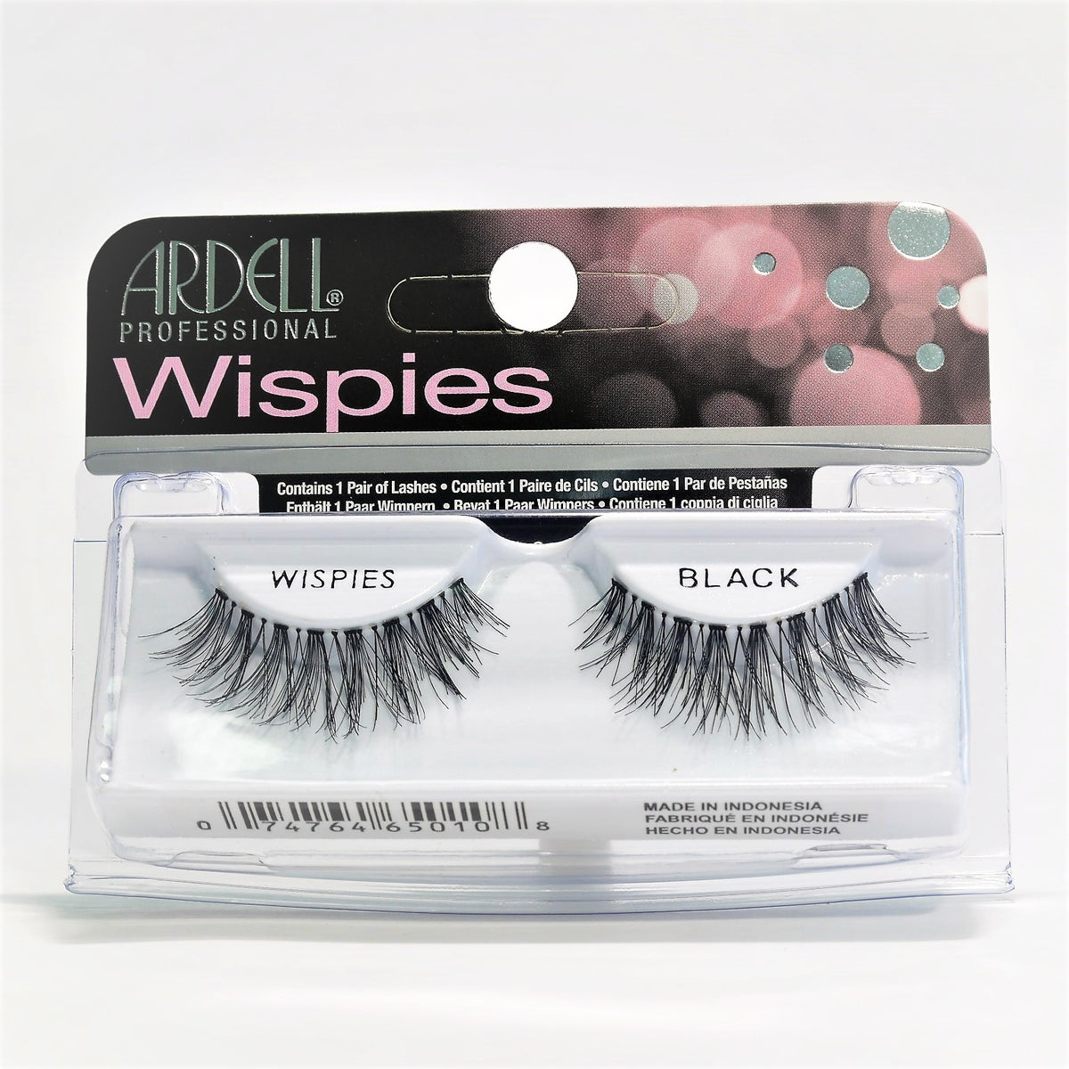 False Eyelashes Wispies Black - Natural Look, Lightweight, Hand-Knotted