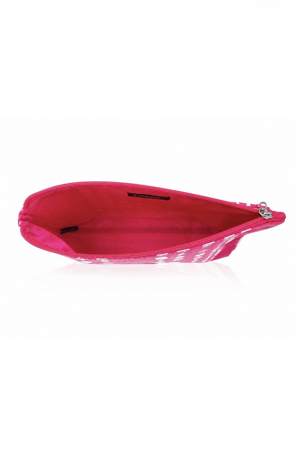 Lancome Pink Polka Dot Cosmetic Bag Purse - Travel Makeup Organizer
