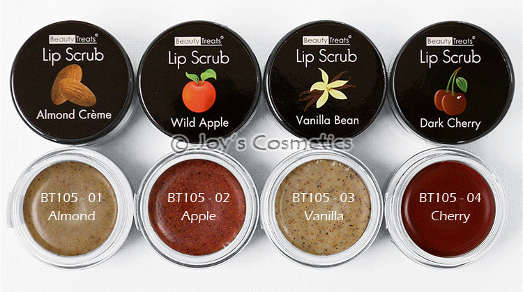 Lip Scrub Set with Vitamin E & Walnut Shells - Moisturizing Exfoliator
