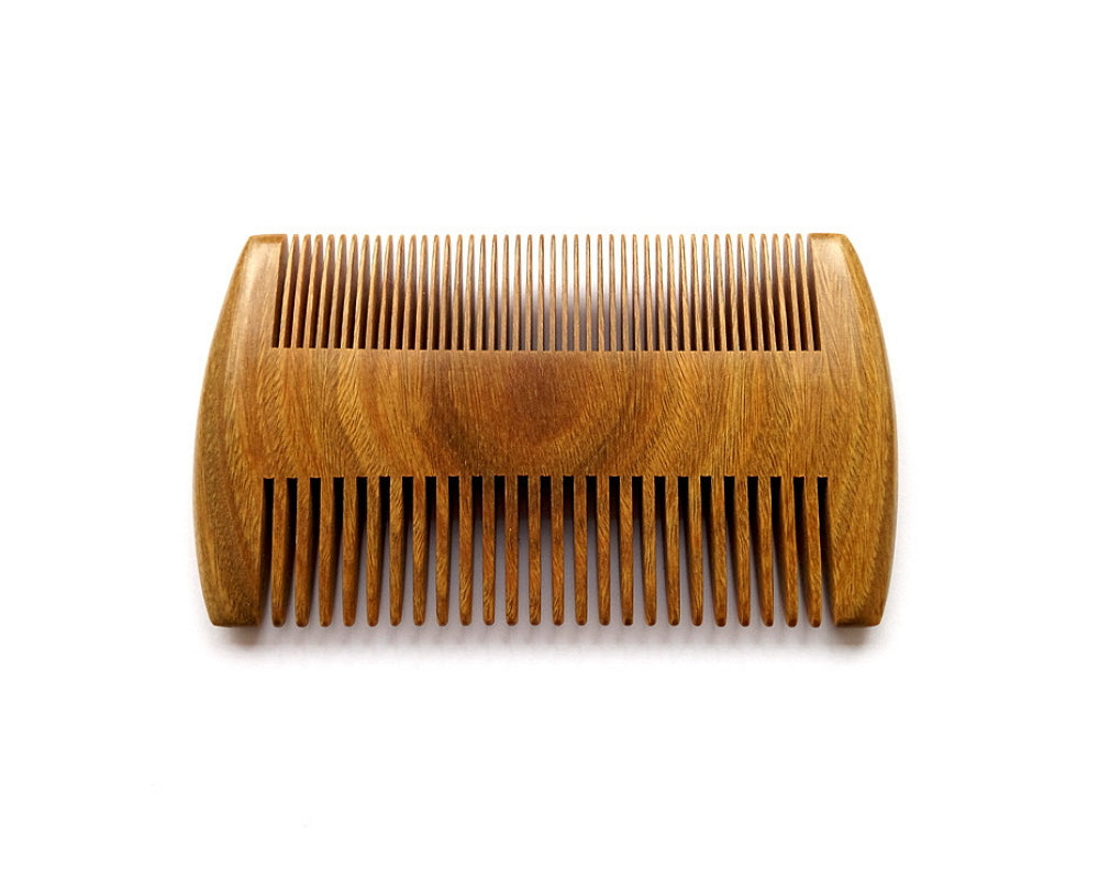 Natural Wooden Pocket Comb for Hair and Beard - Anti-Static & Portable Grooming Tool