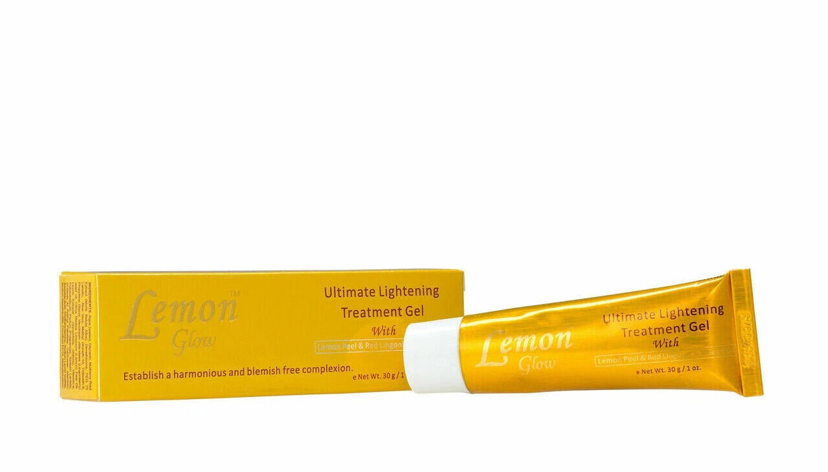 Lemon Glow Skin Brightening Treatment Gel - Clarifies & Evens Skin Tone 1 oz