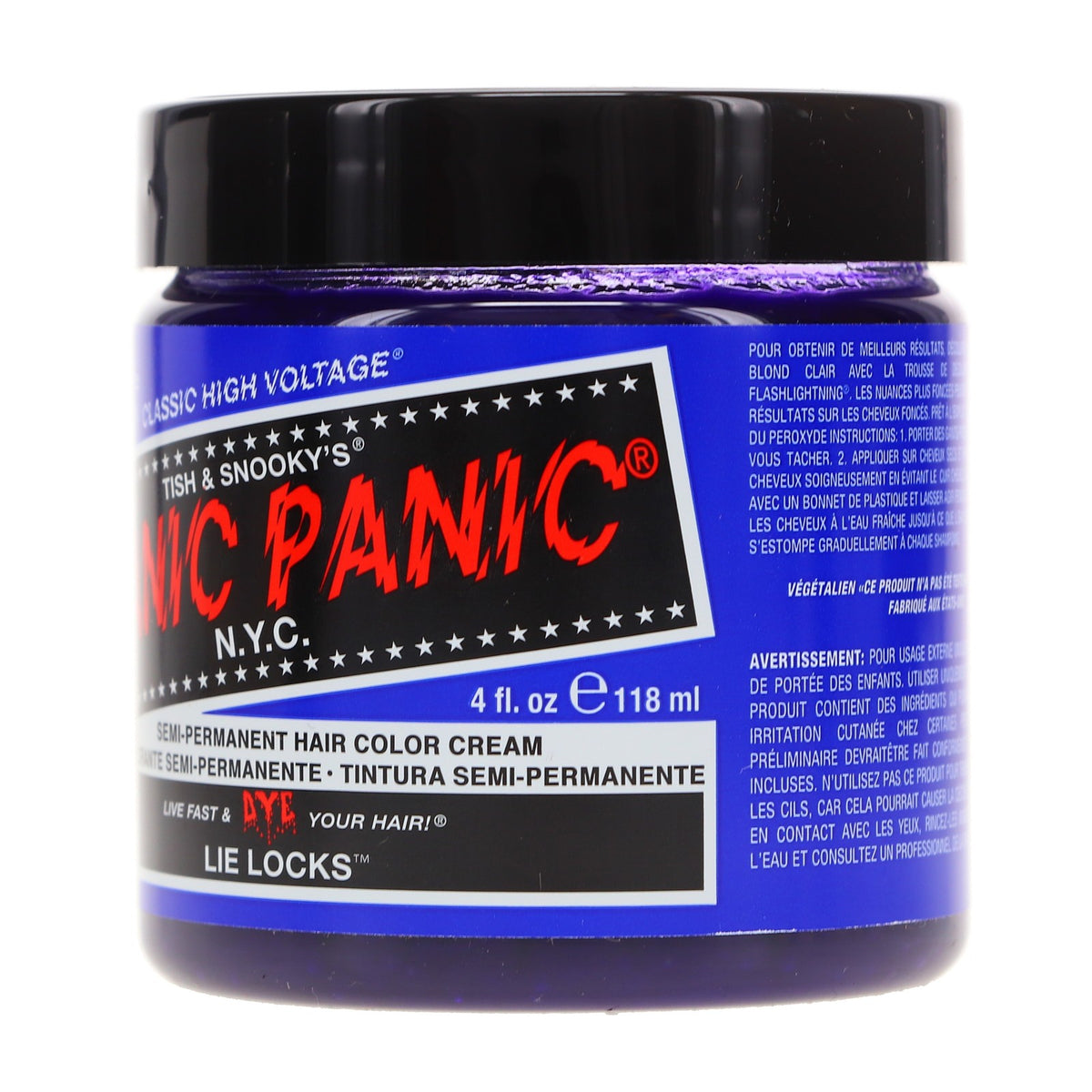 Lie Locks Hair Dye - Indigo Purple-Blue 4 oz