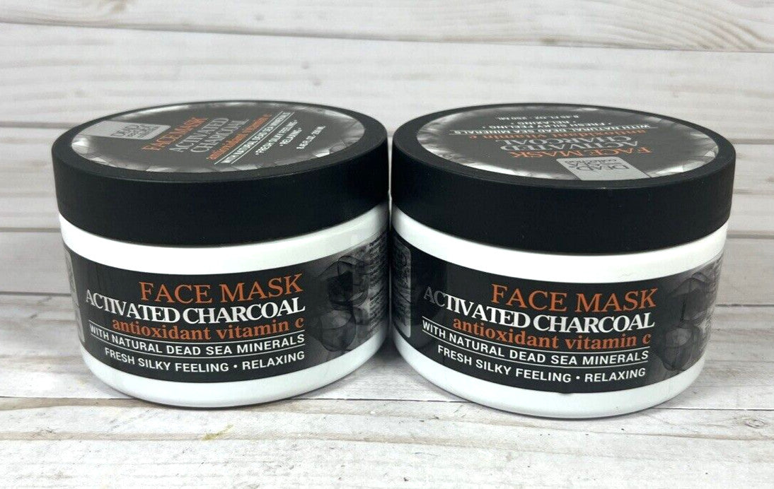 Activated Charcoal Face Mask with Vitamin C – 8.45oz, 2-Pack