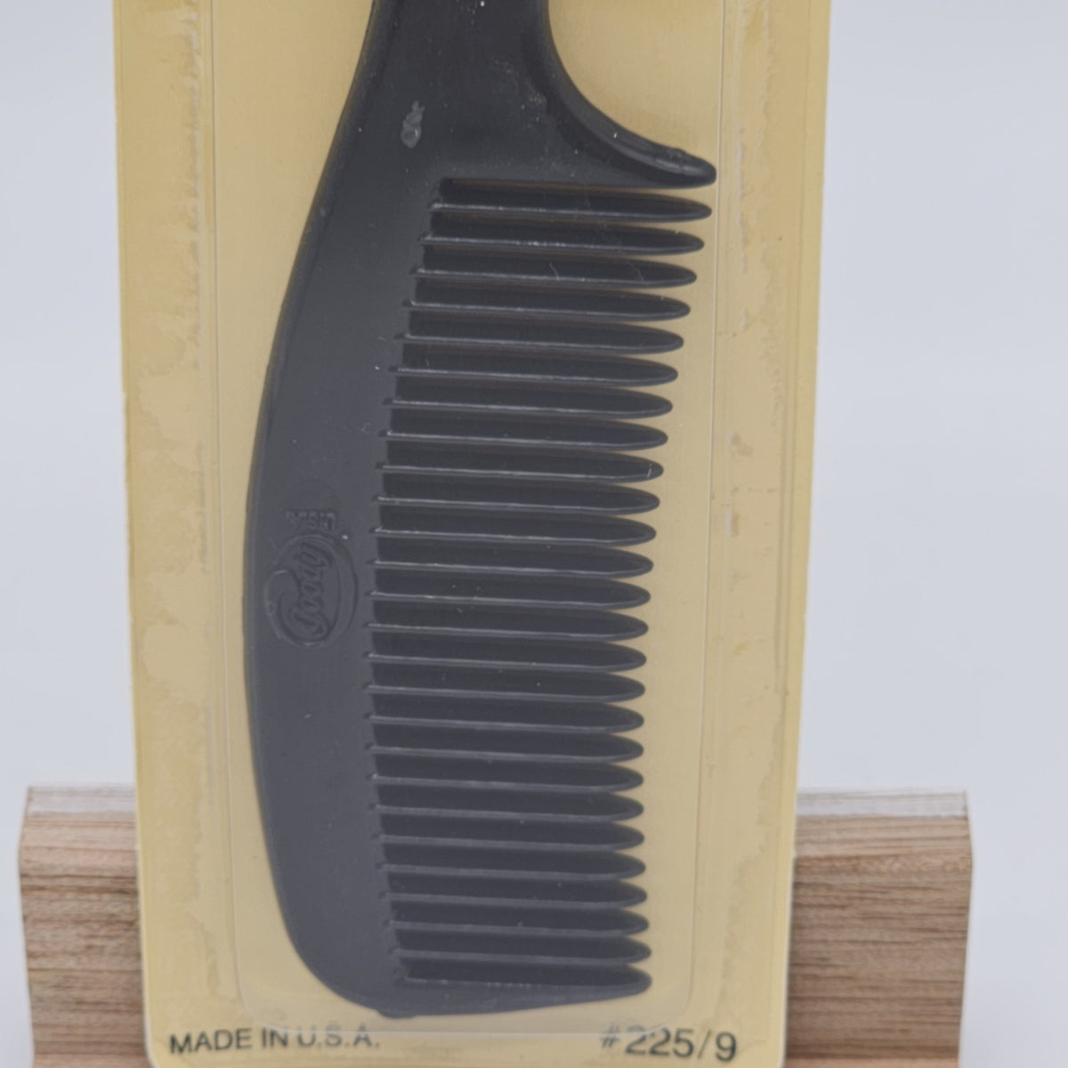 Vintage Goody Ultracel Comb Black Low Static Heat-Resistant Hair Comb 1985