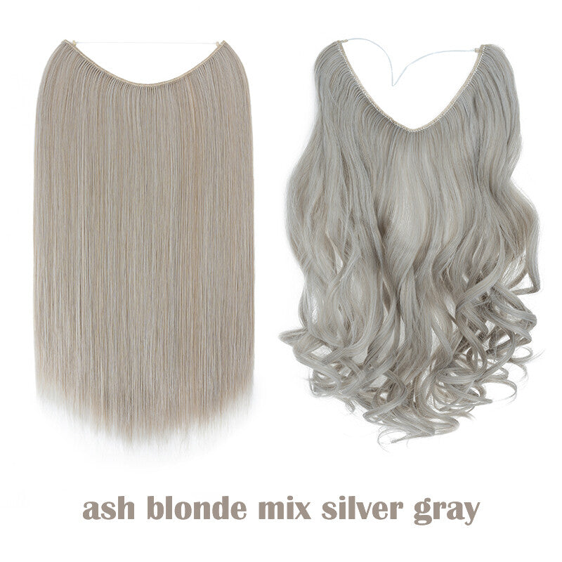 Hair Extensions with Elastic Band & Miracle Ring - Thick, Real Hair