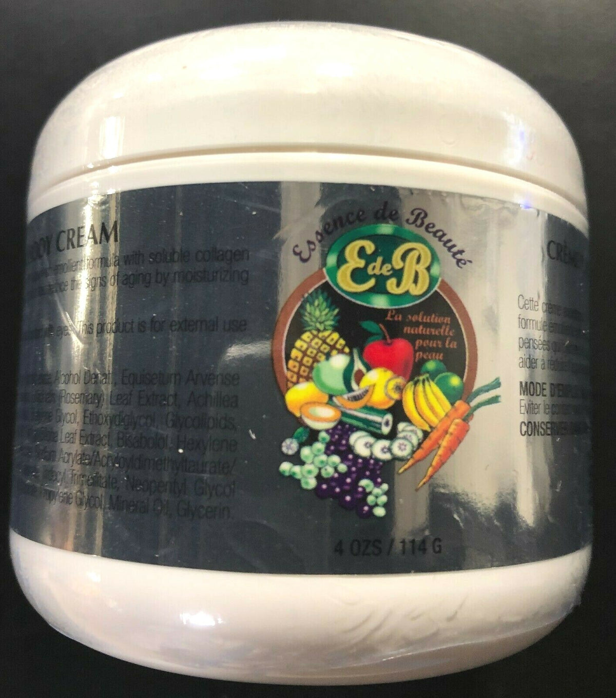 Collagen & Vitamin E Face and Body Cream 4oz - Hydrating Moisturizer