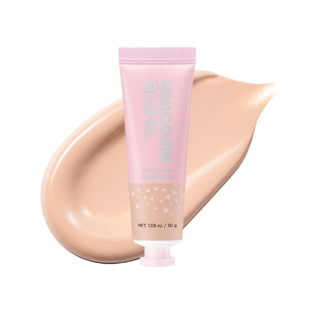 Unicorn Glow Hydrating Foundation 02 Light Vanilla - 2 Pack, Natural Medium Coverage