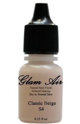 Airbrush Makeup Foundation Satin Water-Base S4 Classic Beige & S6 Golden Beige