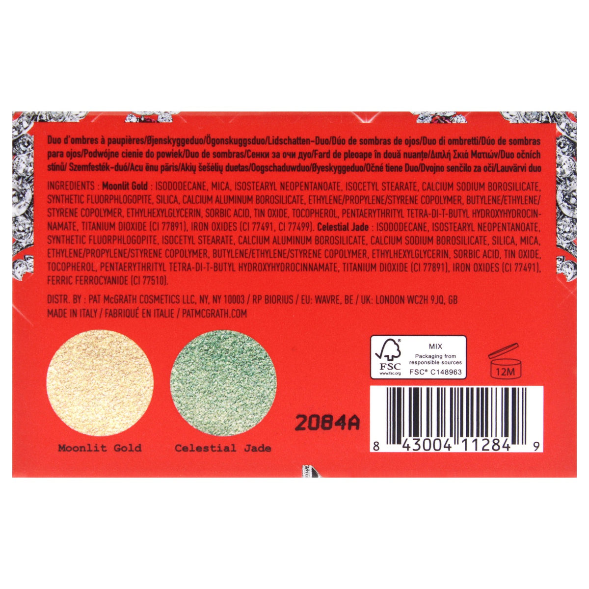 Eyeshadow Duo - Celestial Jade, Highly Pigmented & Blendable, 0.07 oz