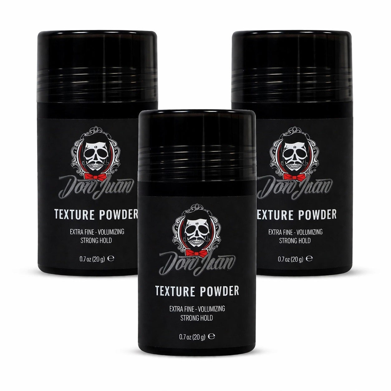 Strong Hold Hair Texture Powder 3 Pack - Matte Finish, Natural Scent