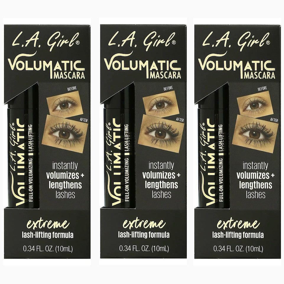 L.A. Girl Volumatic Mascara Black Brown 0.34 fl oz - Volumizing Lash Lift