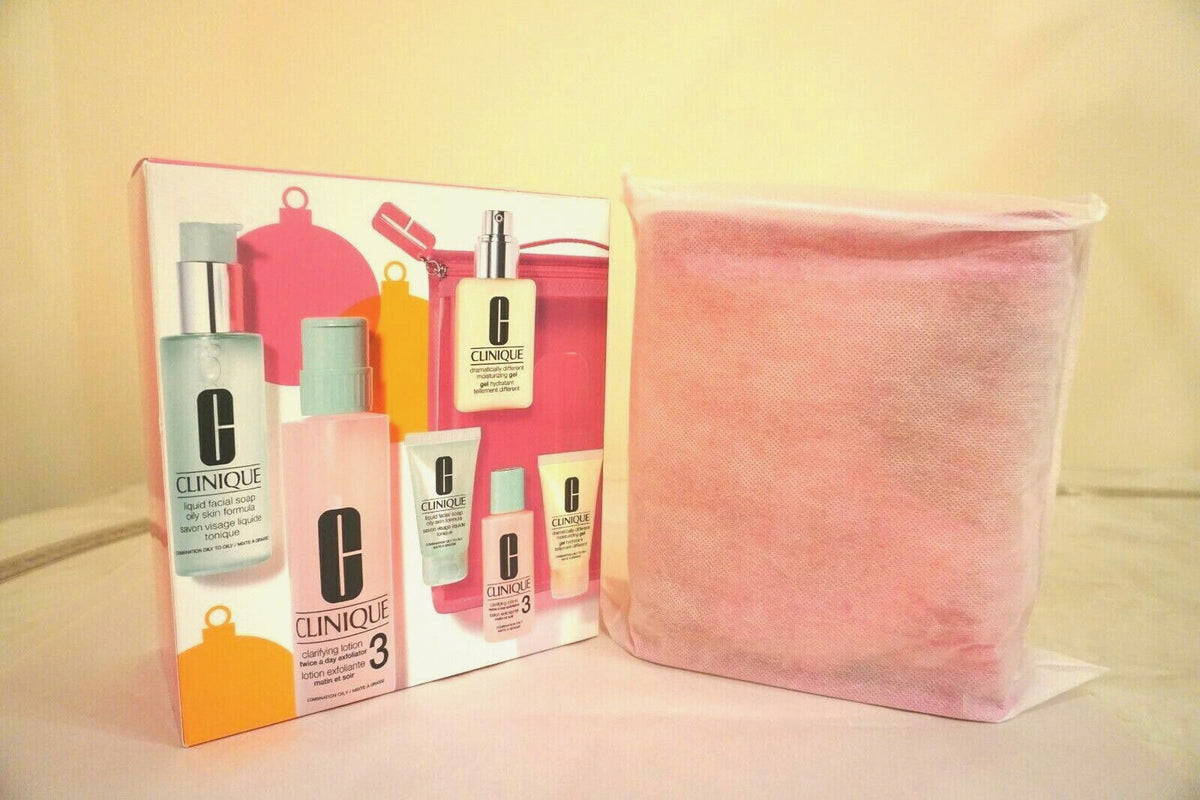 Clinique 3-Step Skin Care Set for Oily & Combination Skin - Full & Travel Sizes