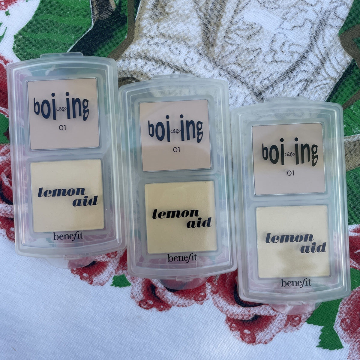 Benefit Mini Boi-ing 01 & Lemon Aid Concealer Set - Travel Size 1.3g