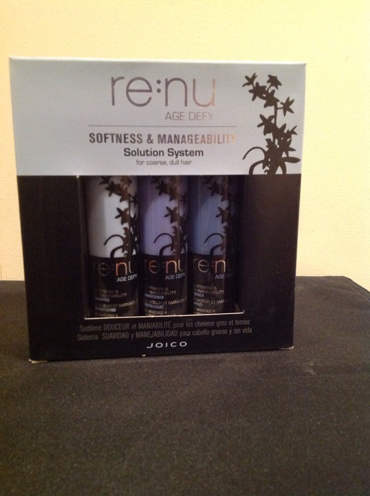Joico Age Defy Hair Care Set - Shampoo, Conditioner & Primer for Coarse Hair