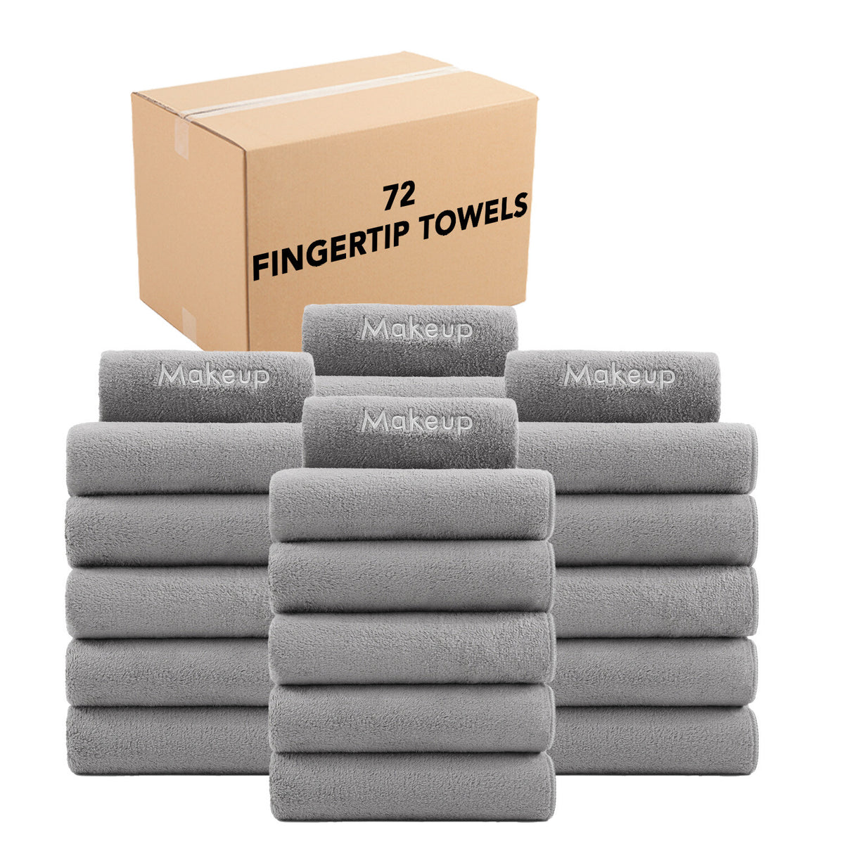 Makeup Removal Towels Set - Soft Coral Fleece Reusable Face Cloths, 6 Pack