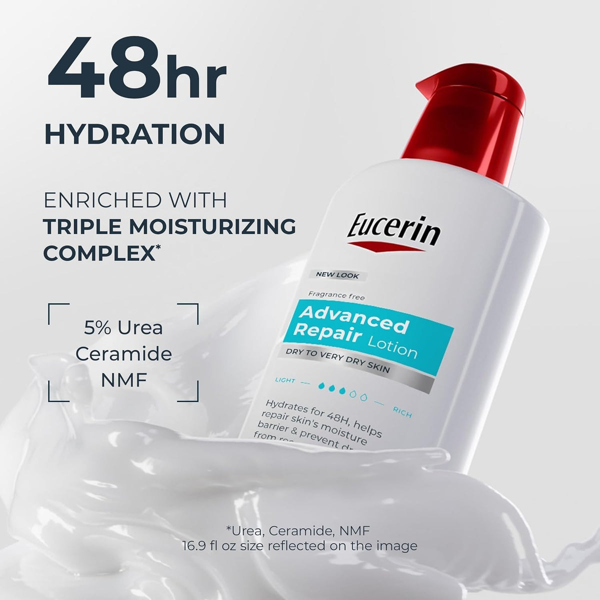 Urea Enriched Body Lotion – 16.9 oz Moisturizer for Dry Skin