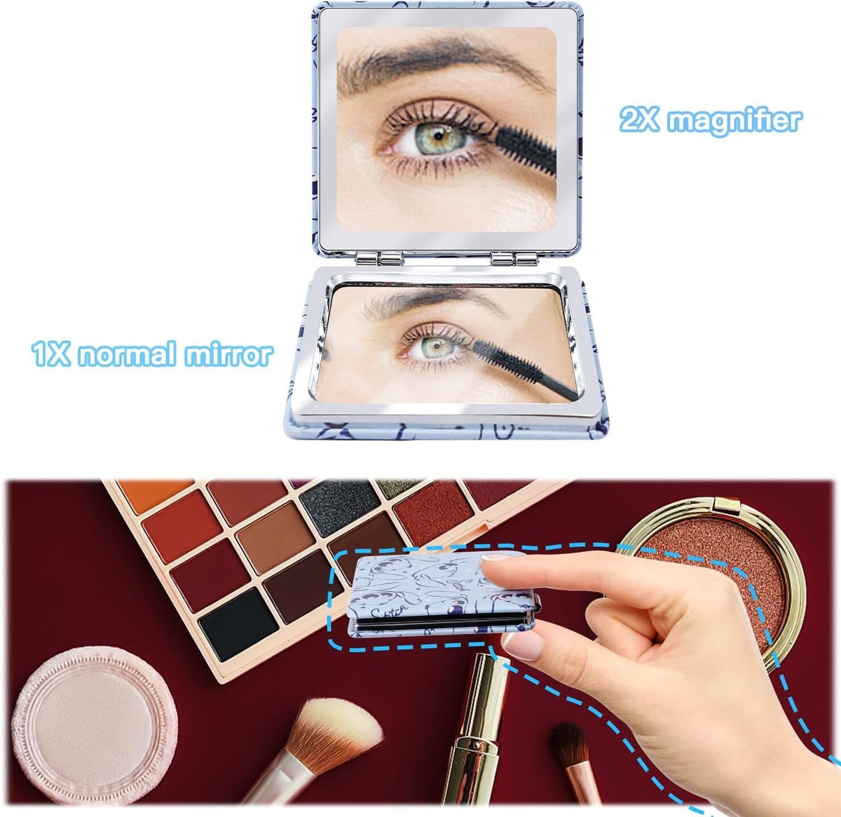 Large Capacity Cartoon Cosmetic Bag for Travel and Makeup