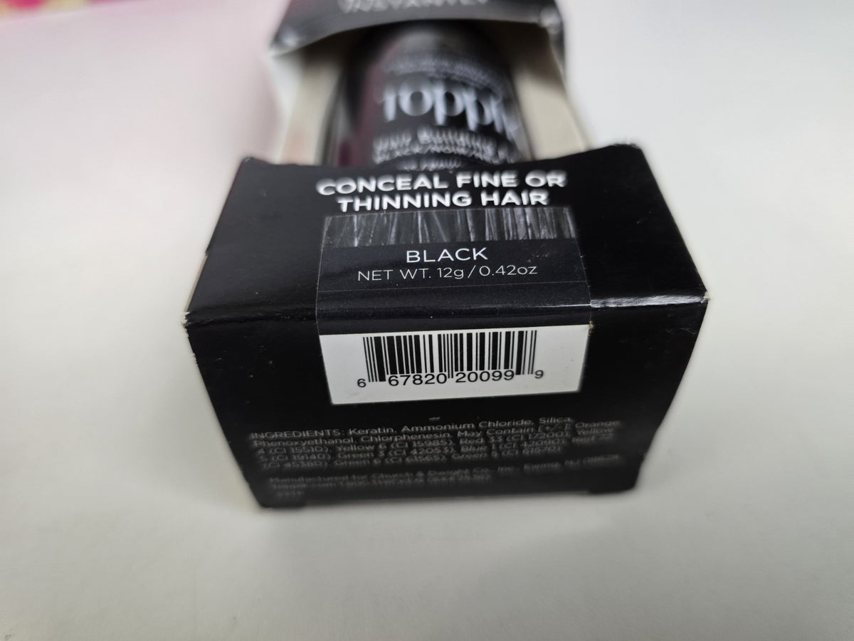 Hair Building Fibers - Black, Full Hair Instantly